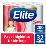 Papel Higiénico Elite Color Doble Hoja 32 Rollos