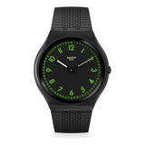Reloj Swatch Skin Irony Brushed Green Ss07b108 C Color De La Malla Negro