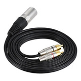 2xxlr 3pin Macho A 2rca Macho Jack Altavoz Audio Divisor 1