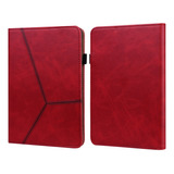 Funda De Poliuretano A Rayas Rojas Para Amazon Kindle Paperw