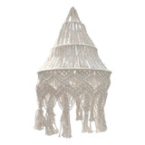 Boho Almendra Macrame Lampara Decoración Chandelier Colgante