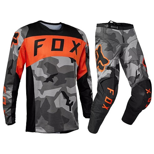 Traje Niño Fox Racing 180 Bnkr Naranjo Camo