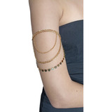 Body Chain Para Brazo Brazalete Con Cadenas Doradas