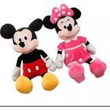 Peluche Mickye Mouse Y Minnie Mouse Parejita De 40 Cm C/u
