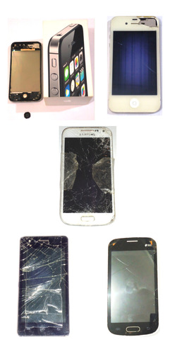 5 Celulares Defeitos Apple Samsung Q-touch iPhone 4s S4 Q06