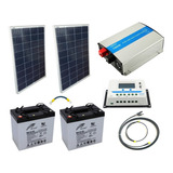 Kit Solar 660w Batería Ampliable X3/ 1.5kw Onda Pura /diacon