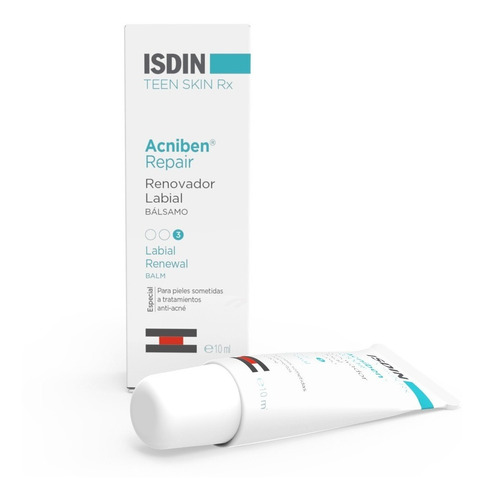 Isdin Acniben Teen Skin Rx Renovador Bálsamo Labial X 10 Ml