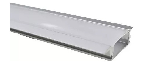 Kit 10 Perfil Led Embutir Slim Alumínio 2 Metro C/acabamento