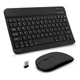 Kit Teclado Mouse Inalambrico Ligero Bluetooth Recargable