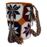 Mochila Wayuu Grande Unisex (estrellas Multicolor)