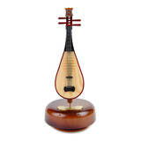 Caja Musical Instrumento Pipa China Decorativo Coleccionable