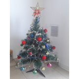 Árbol De Navidad Con Adorno, Luces Led Y Estrella Incluido