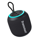 Bocina Bluetooth Portátil Tronsmart T7 Mini 15w Luces Led Color Negro