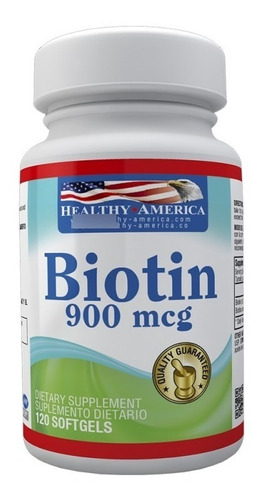 Biotina Americana 900mcg - 120 Softgels - Healthy America