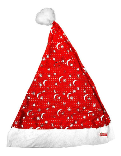 Gorro Navideño Estrella Santa Brillante X 1 Navidad - Cc