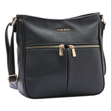 Bolsa Chenson Feminina Transversal Carteira Lado Cor Preto