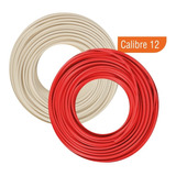 Combo Cable Thw Cal.12 Iusa Blanco Y Rojo 2 Cajas 100 M