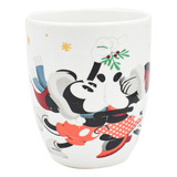 Taza Café De Ceramica Mickey Y Minnie Navidad Regalo 330ml