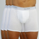 Pack 3 Boxer Largo Algodón Blanco Palmers