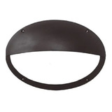 Aplique Pared Tortuga Exterior Oval Visera Candil Apto Led Color Blanco