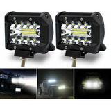 Par De Faros Reflector Auxiliar Led 60w Spot Luz Blanca Jeep