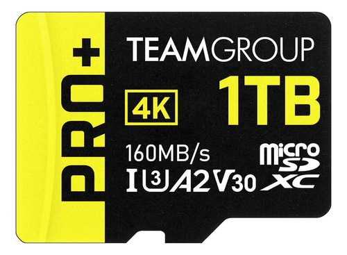 Teamgroup - Tarjeta A2 Pro Plus De 1 Tb Micro Sdxc Uhs-i U3