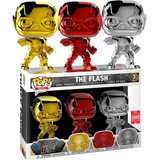 Funko Pop Vinyl Dc Comics - Justice League Flash 3pack