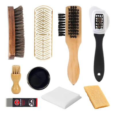 9 Kit Limpieza Para Zapatos Gamuza Y Zapatos Cuerocon Betún | MercadoLibre