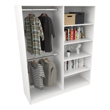 Armário Cabideiro Arara Duplo M11 100% Mdf Closet Prateleira