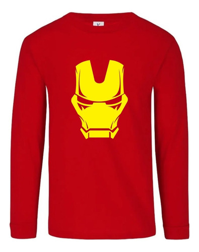 Camiseta Iron Man Manga Larga Camibuso Sueter