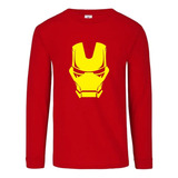 Camiseta Iron Man Manga Larga Camibuso Sueter