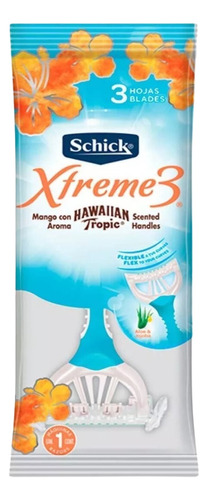 Maquina De Afeitar Schick Xtreme3® Hawaiian Tropic