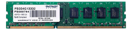 Memória Ram Patriot Signature 4gb Ddr3 1333mhz Psd34g13332