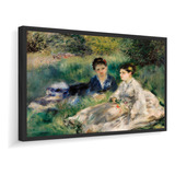 Quadro Com Moldura Renoir Mulheres Na Grama 141x115