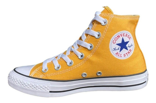 Tennis Bota Converse All Star Amarillo Mostaza En Caja