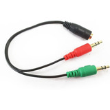 Cable 2 Mini Plug 3.5mm Estereo A 1 Jack 3.5 Mm 4 Polos Esdj