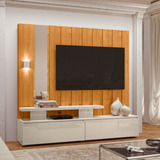 Estante Para Tv E Home Theater Zeus Cinamomo/off White Ghwt