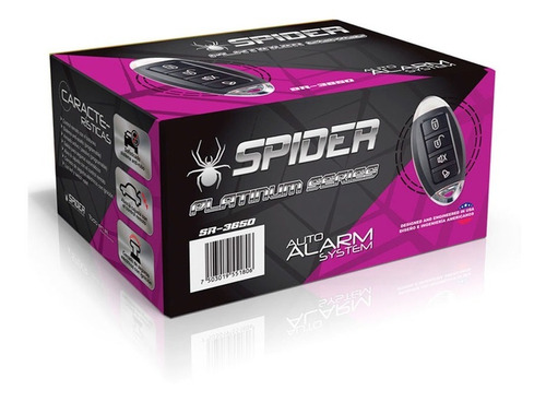 Alarma De Seguridad Universal Para Auto Spider Sr-3650