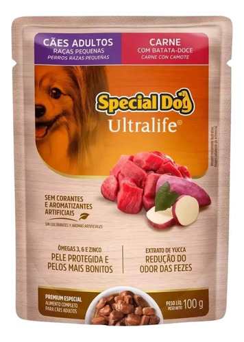 Sachê Special Dog Ultralife Cão Adulto Raça Pequena 100g