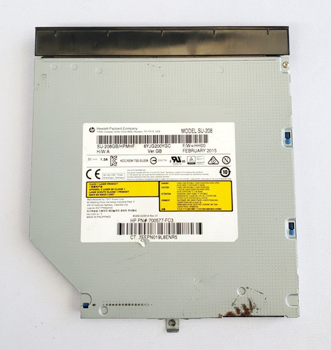 Unidad Quemador Dvd Hp 15-r002la 15-r 700577-fc3