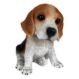 Cachorro Beagle Filhote Estátua Decoração