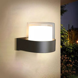 Lámpara De Pared Led Impermeable Para Exterior, Luz Cálida