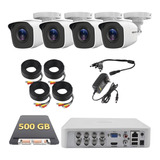 Kit Circuito Cerrado Dvr 8 Canales 4 Cámaras 720p Disco 500g