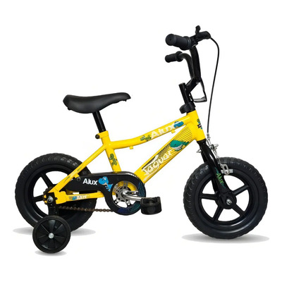 Bicicleta Para Niño Rodada 12 Llantas Entrenadoras Color Amarillo | Meses sin interés