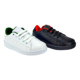 Dúo Pack 309 Tenis Casual Color Negro Y Blanco