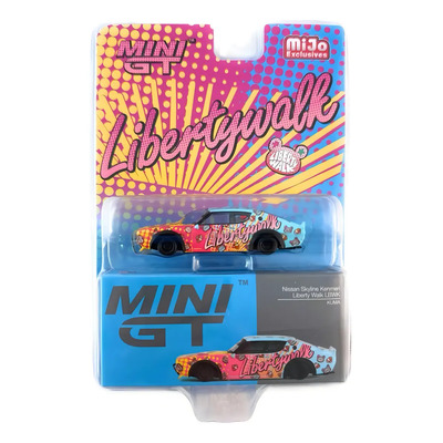 Mini GT Nissan Skyline Kenmeri Liberty Walk KUMA 1:64 Metal Coleccionable | Envío gratis