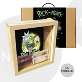 Alcancia Rick And Morty + Empaque Personalizado Artesanal