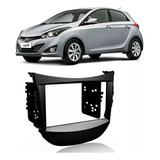 Moldura Painel Dvd 2 Din Preto Hyundai Hb20 Para Pioneer