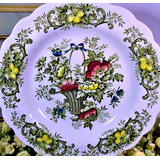 Plato Old English Bouquet Porcelana Ridgway Staffordshire