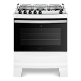 Fogão 5 Bocas Branco Com Mesa Inox Atlas Agile Up Bivolt 110v/220v